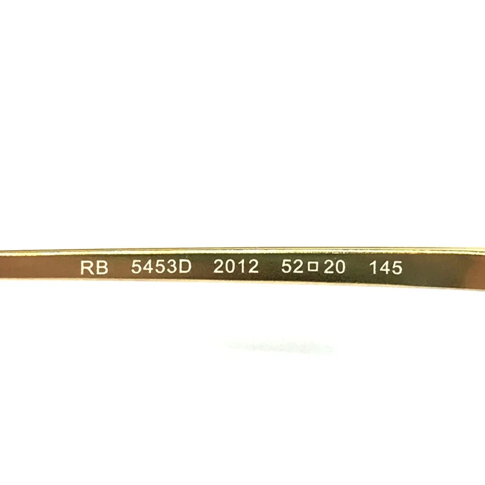 Ray-Ban Eyeglasses Frames RB5453D 2012 Tortoise Gold Square Asian Fit 52-20-145